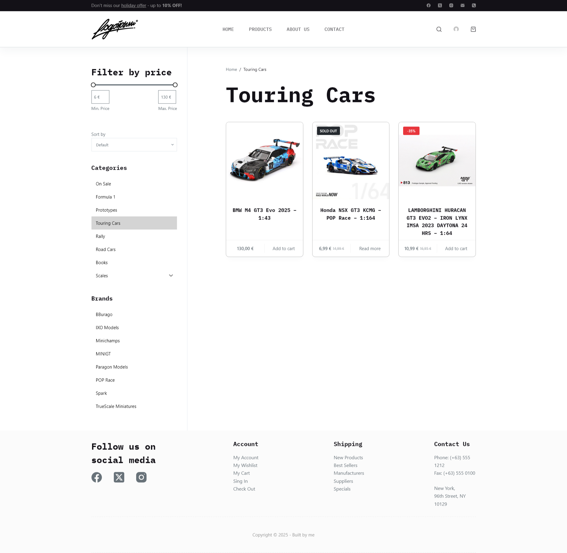 Image of Products Categories Page